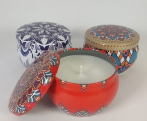 Vela em lata mandala - 110g
