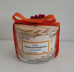 Vela Aromática - Essência Manga com Bergamota - 120g