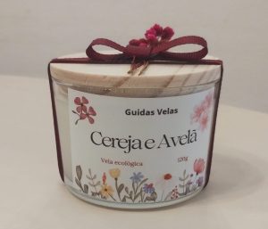 Vela de Cereja com  Avelã - 120g